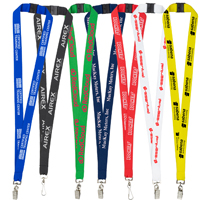 3/4" Import Air Ship Silkscreen Lanyard 10 Days